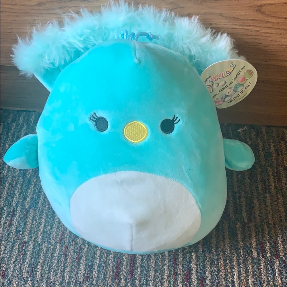 Tiff the peacock squishmallow